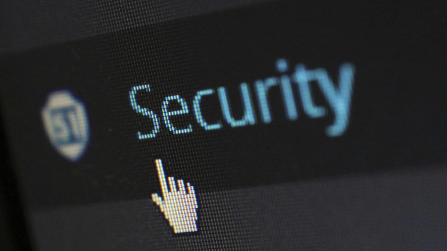 Interface numérique affichant le mot Security, symbolisant la transparence et le reporting RSE dans la sécurité privée.