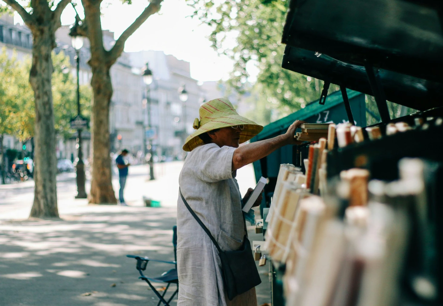 marché local de livres à paris